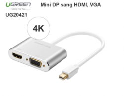 Mini displayport sang VGA và HDMI Ugreen 20421