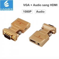 Đầu chuyển đổi VGA+Audio sang HDMI Hagibis
