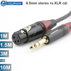 Cáp âm thanh 6.5mm stereo ra XLR cổng cái Coraon Z-NP3X-B + LC3FX-B