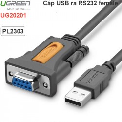 Cáp USB ra RS232 cổng cái 1.5 mét UGREEN 20201
