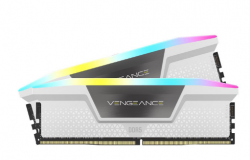RAM DESKTOP CORSAIR VENGEANCE RGB WHITE HEATSPREADER (CMH32GX5M2E6000C36W) 32GB (2X16GB) DDR5 6000MHZ