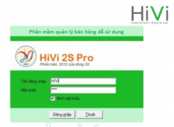 Phần mềm quản lý bàn hàng HiVi 2S Pro Bản chuẩn