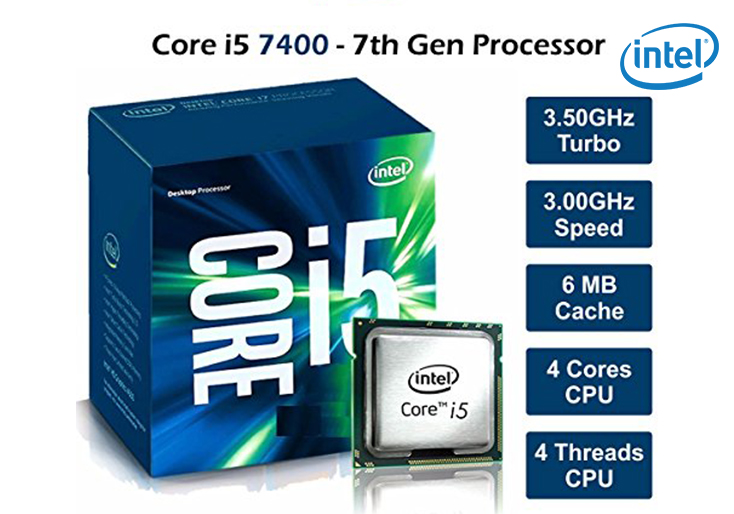 CPU Intel Core i5 7400 (Up to 3.5Ghz/ 6Mb cache) Kabylake giá rẻ nhất