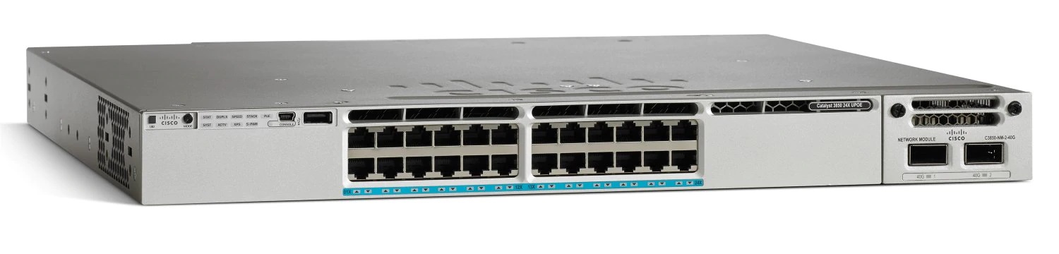 Switch Cisco Catalyst WS-C3850-24U-L 24-Port Ethernet UPoE 