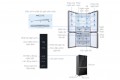 Tủ lạnh Aqua Inverter 549 lít AQR-IG636FM(GB) - New 2020
