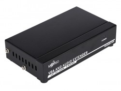 Bộ chia VGA+Audio 1 ra 2 và khuếch đại 100m kết nối qua đường cáp mạng- VGA Extender MT-102T