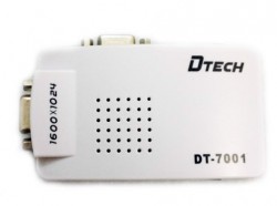Bộ chuyển đổi VGA sang Svideo và AV DTECH DT-7001