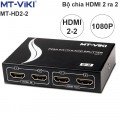 Bộ chia HDMI 2 vào 2 ra full HD 1080P có điều khiển MT-VIKI MT-HD2-2