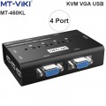 Bộ chuyển mạch VGA+USB KVM Switch 4 Port MT-VIKI