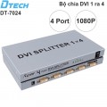 Bộ chia màn hình DVI splitter 1 ra 4 1080P DTECH DT-7024