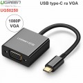 Cáp chuyển tín hiệu USB-C ra VGA 1080P-15Cm chính hãng UGREEN