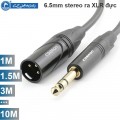 Cáp âm thanh 6.5mm stereo ra XLR cổng cái Coraon Z-NP3X-B + LC3MX-B