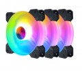 Fan Case Coolmoon Y1 LED RGB (3 Fan Pack / Kèm điều khiển)