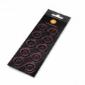 EK-TORQUE HTC-12 COLOR RINGS PACK - RED ( 10 PCS )