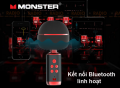 MICRO KÈM LOA MONSTER M98, 20W, BLUETOOTH 5.0 (black , Pink)