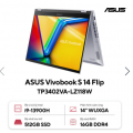 Laptop Asus Vivobook S 14 Flip TP3402VA-LZ118W (Intel Core i9-13900H | 16GB | 512GB | Intel UHD | 14.0-inch WUXGA | Cảm ứng | Win 11 | Bạc)