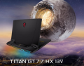 Laptop MSI Titan GT77 HX 13VI-077VN (Intel Core i9-13980HX | 64GB | 4TB | RTX 4090 | 17.3 inch UHD | Đen | Win 11)