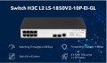 8-Port Gigabit  Ethernet + 2-Port 1000Base-X SFP Managed Switch H3C LS-1850V2-10P-EI-GL