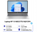 Laptop HP 15 fd0237TU 9Q972PA (Core i5 1334U/ 8GB/ 512GB SSD/ Intel Iris Xe Graphics/ 15.6inch Full HD/ Windows 11 Home/ Bạc)