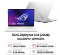 Laptop Asus Gaming ROG Zephyrus G16 GU605MV-QR196WS (Intel Ultra 9 185H | 32GB | 1 TB | RTX 4060 8GB | 16 inch 2.5K | Win 11 | Trắng)