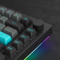 Bàn phím cơ AKKO Monsgeek MG75 Black & Cyan