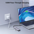 Hub USB Type-C 5 trong 1 Ugreen 15596 CM511, 1x HDMI 4K@30Hz, 3x USB-A 3.0, USB-C PD 100W