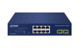 Thiết bị chuyển mạch 8-Port 10/100/1000T + 2-Port 1000X SFP Web Smart Ethernet Switch  GS-2210-8T2S