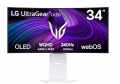 Màn Hình Thông Minh Gaming LG UltraGear 34GX90SA-W (34 inch - OLED - WQHD - 240Hz - 0.03ms - Cong - Speaker)