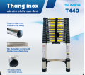 Thang rút inox SUMIKA T440, đai đen, chiều cao 4.4m