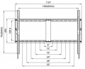 Khung treo tivi nghiêng LCD GL DF90-TG (60" - 100") 