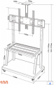 CHÂN ĐỠ TIVI DI ĐỘNG FD3000