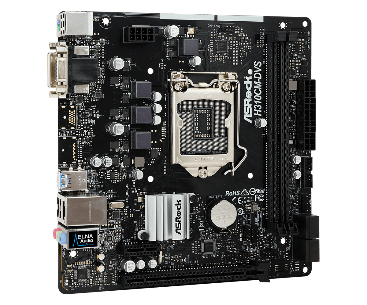 Main Asrock H310CM-DVS (Chipset Intel H310/ Socket LGA1151/ VGA onboard)