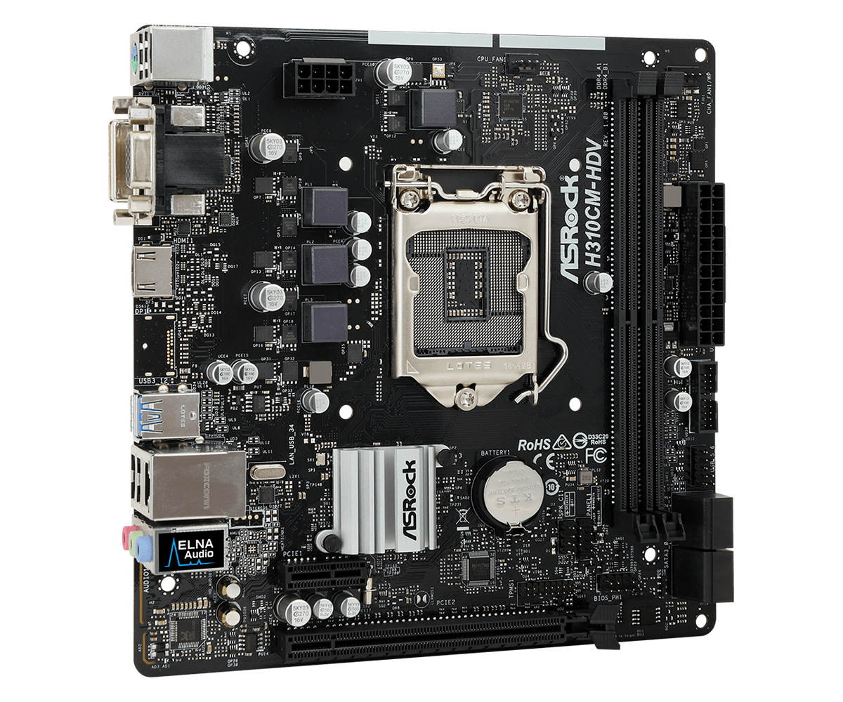 Main Asrock H310CM-HDV (Chipset Intel H310/ Socket LGA1151/ VGA onboard)
