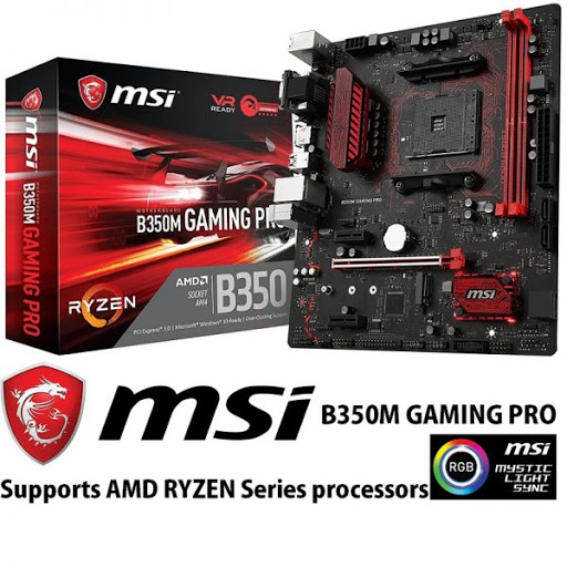 Main MSI B350M GAMING PRO (Chipset AMD B350/ Socket AM4/ VGA onboard)
