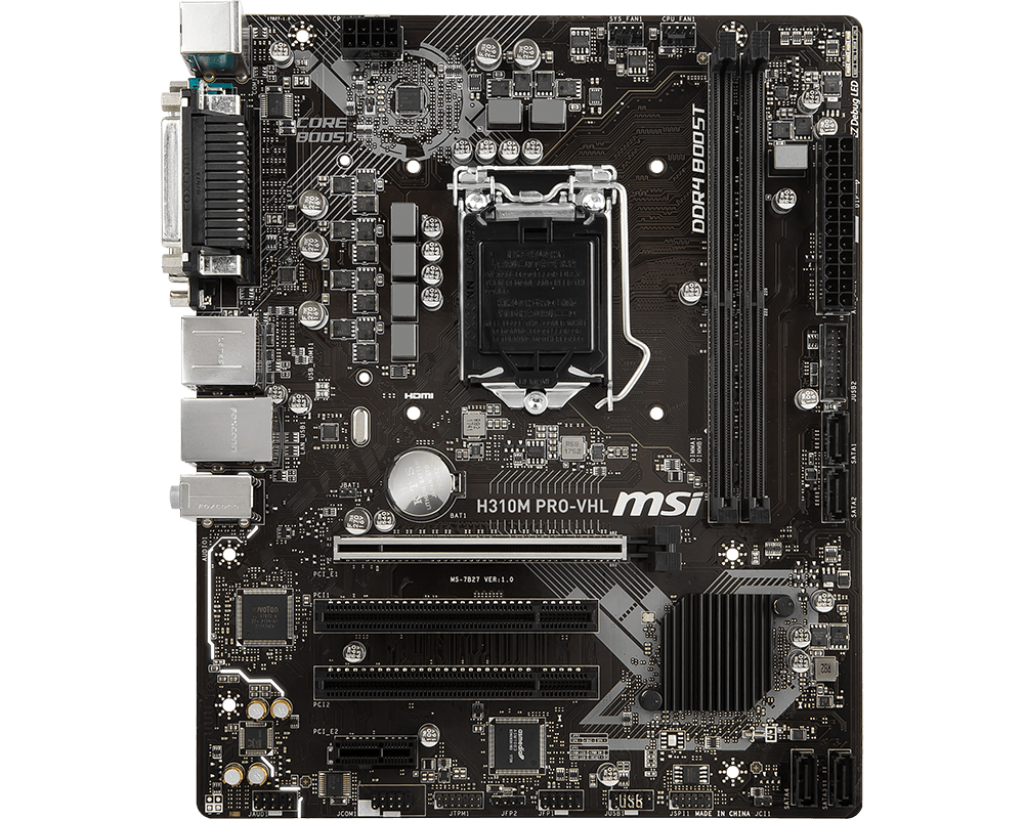 Main MSI H310M PRO-VHL (Chipset Intel H310/ Socket LGA1151/ VGA onboard)