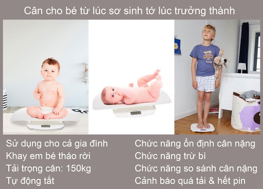 Cân trẻ em đa năng từ sơ sinh đến trưởng thành Lanaform Evolutive LA090326