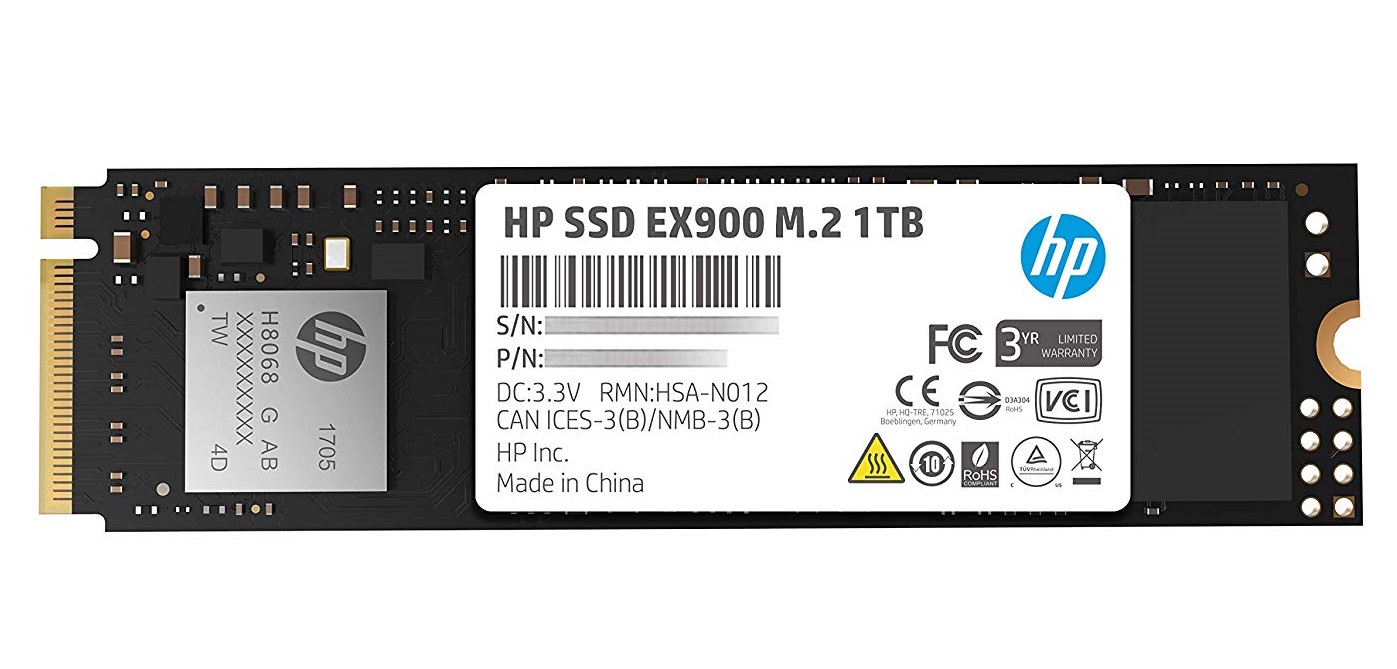 Ổ SSD HP EX900 1Tb PCIe NVMe™ M2.2280