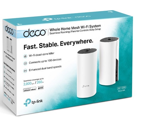 Bộ phát Wifi Mesh TP-Link Deco E4 (2-Pack) Wireless AC1200Mbps