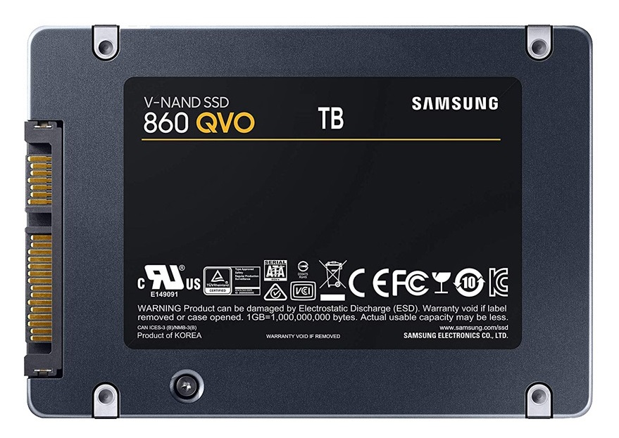 Ổ SSD Samsung 860 Qvo 1Tb SATA3 (MZ-76Q1T0BW) (đọc: 550MB/s /ghi: 520MB/s)