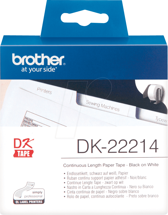 Tem in nhãn Brother DK22214