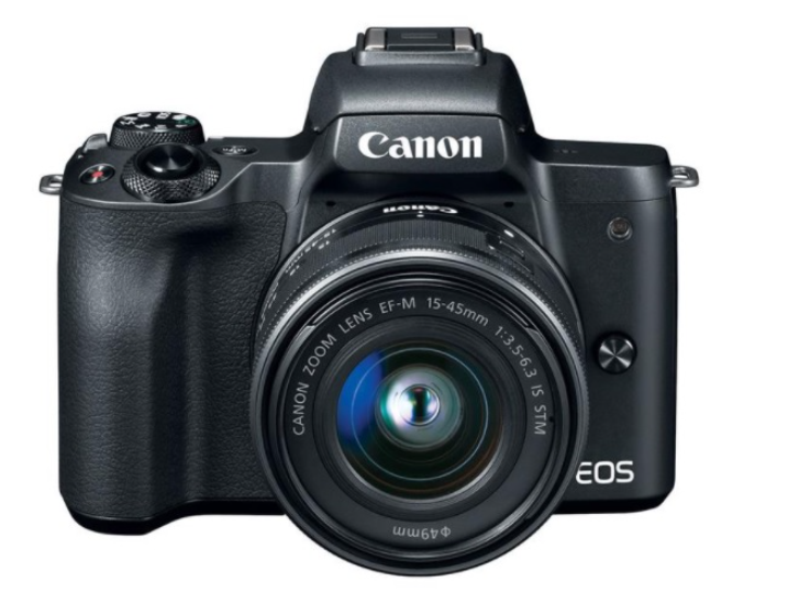 Canon EOS M50 Kit EF-M15-45mm F3.5-6.3 IS STM/ Đen (Nhập Khẩu)