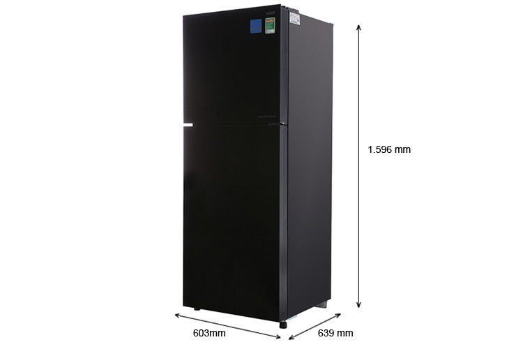 Tủ lạnh Aqua Inverter 301 lít AQR-IG316DN (GB)- mặt gương