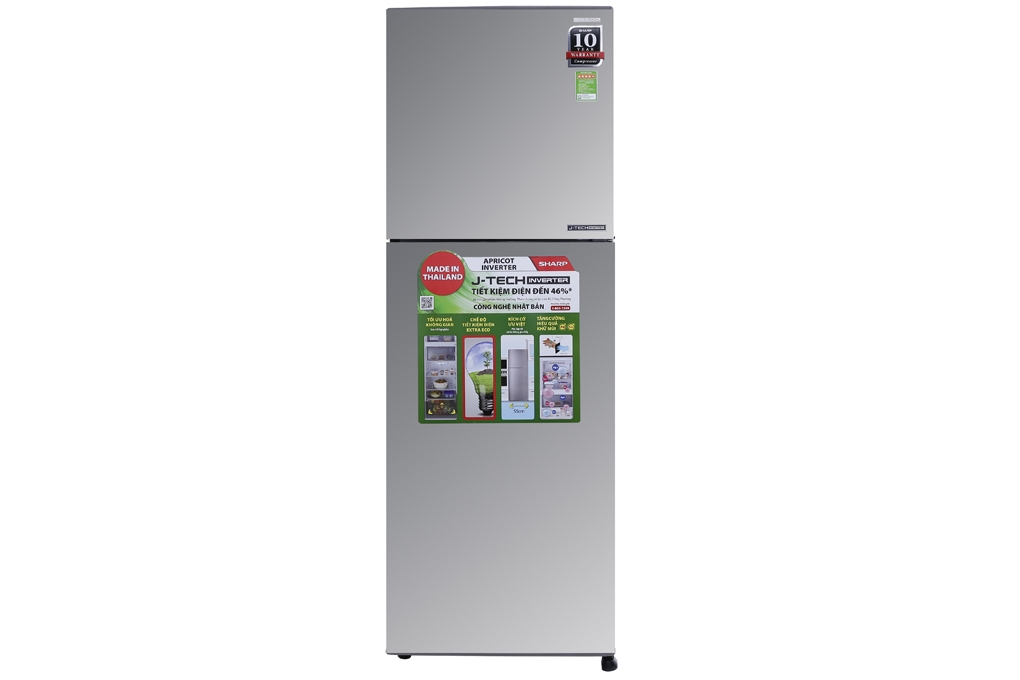 Tủ lạnh Sharp J-Tech inverter SJ-X251E-SL 241 lít
