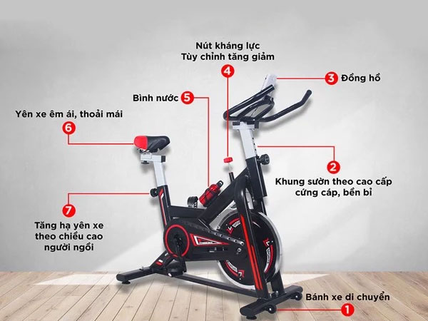 Xe đạp tập thể dục Spin Bike MK207