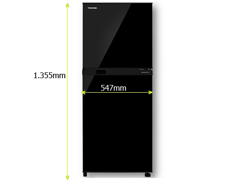 Tủ lạnh Toshiba Inverter GR-M25VUBZ(UK) Đen (186 lít)
