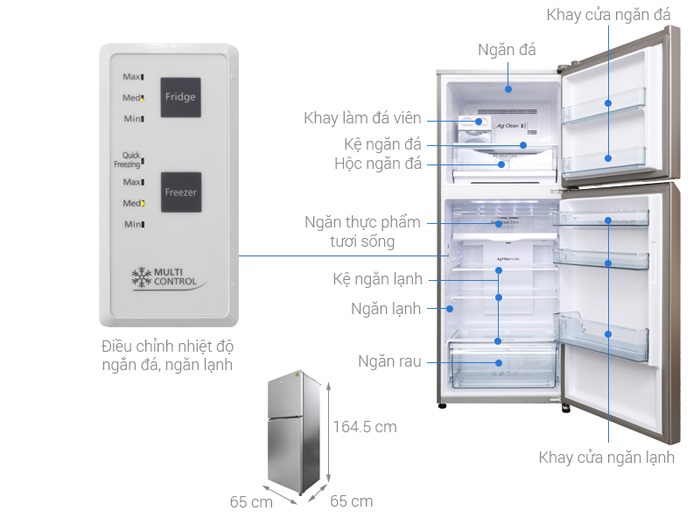 Tủ lạnh Inverter Panasonic NR-TL381GPKV - Mới 2021