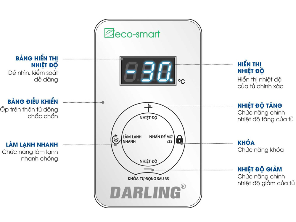 Tủ kem Darling Inverter DMF-5079ASKI