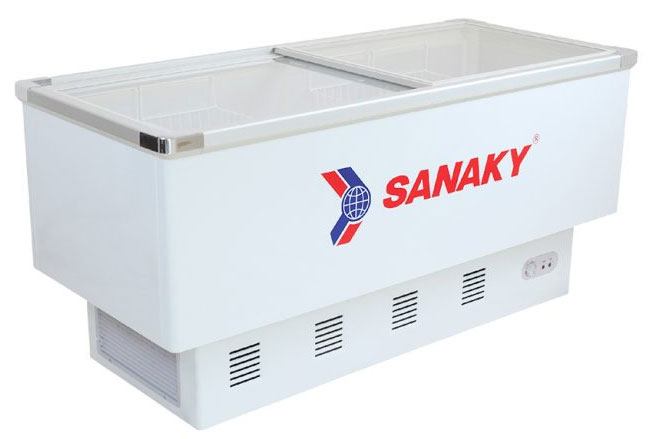 Tủ đông 1 ngăn 2 nắp kính lùa Sanaky VH 999K - 516 lít