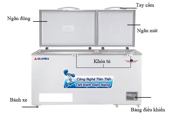 Tủ đông Alaska HB-650N (510L)