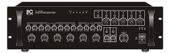 Amply mixer 240W kèm bộ chọn 5 vùng loa, có nút điều chỉnh từng vùng, 4 đường mic, 2 đường AUX, 100V/70V/4ohms